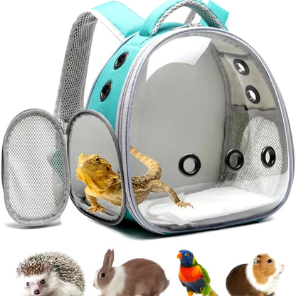 New Bird Carrier Small Pet Travel Bag for Small Parrot Lightweight Portable Backpack Sugar Glider Hamster Cage 12.6Inch Tall